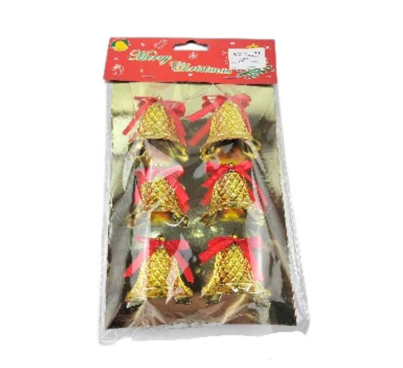 Arany Karácsonyi Csengő Szett – 6 db (4.5 cm)