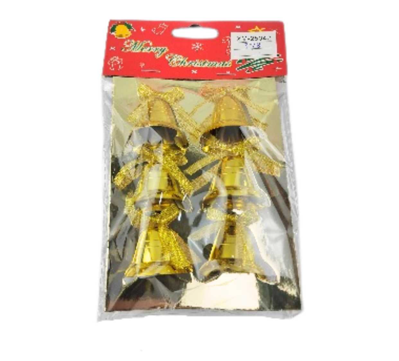 Arany Karácsonyi Csengő – 3.5 cm (6 db / csomag)