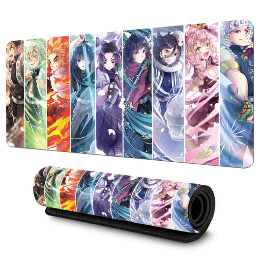 Anime Karakterek Kollázs Színes Gaming Egérpad
