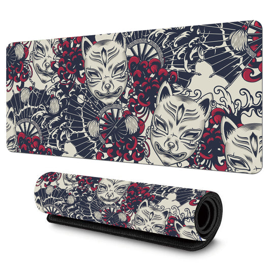 Kitsune Róka Maszk Japán Gaming Egérpad