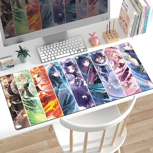 Anime Karakterek Kollázs Színes Gaming Egérpad