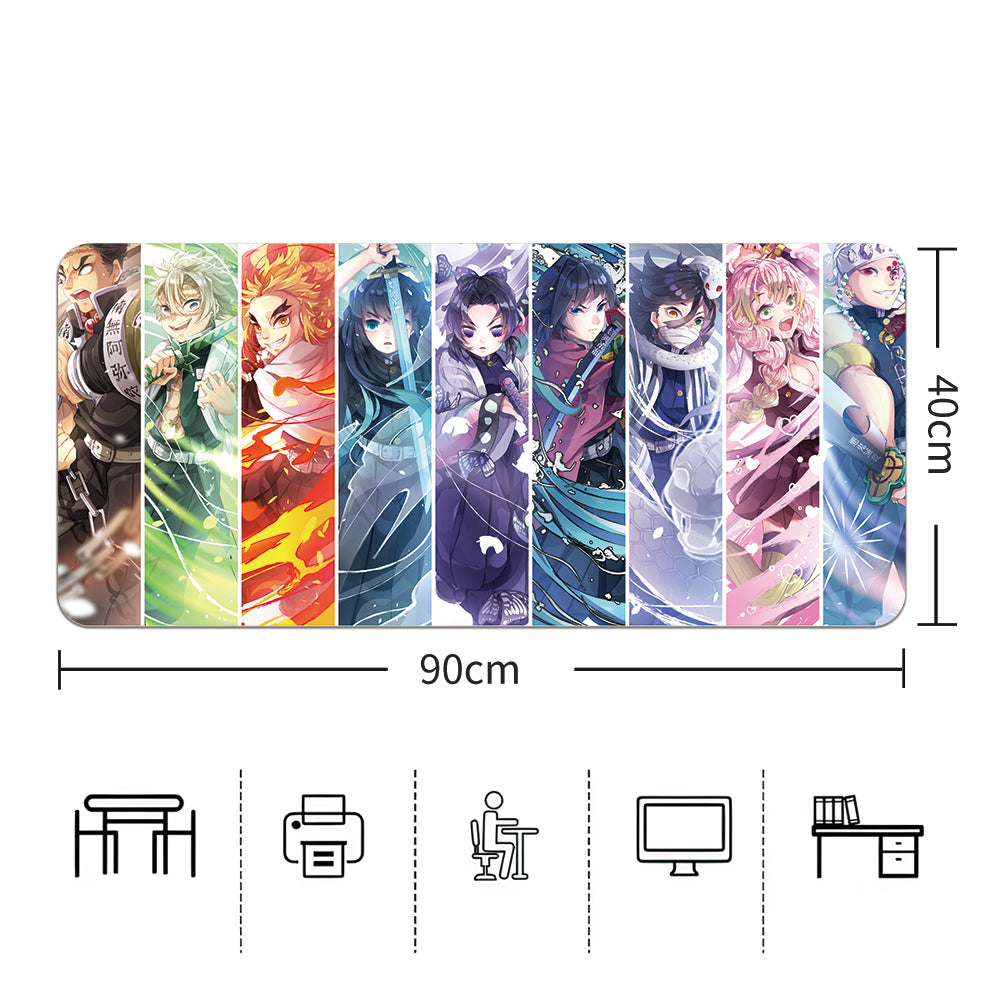 Anime Karakterek Kollázs Színes Gaming Egérpad