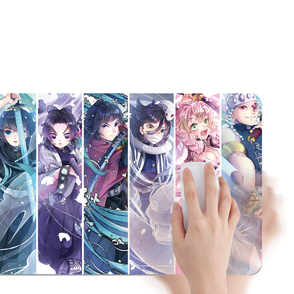 Anime Karakterek Kollázs Színes Gaming Egérpad