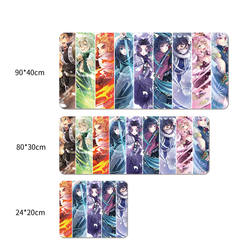 Anime Karakterek Kollázs Színes Gaming Egérpad