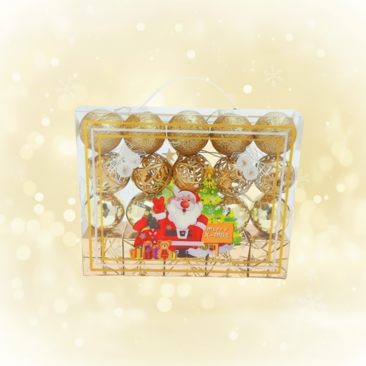 Arany Karácsonyi Gömb Szett – 20 db (5 cm)