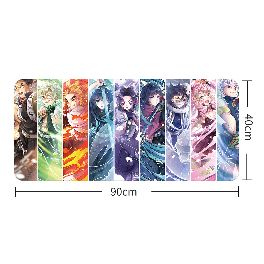 Anime Karakterek Kollázs Színes Gaming Egérpad